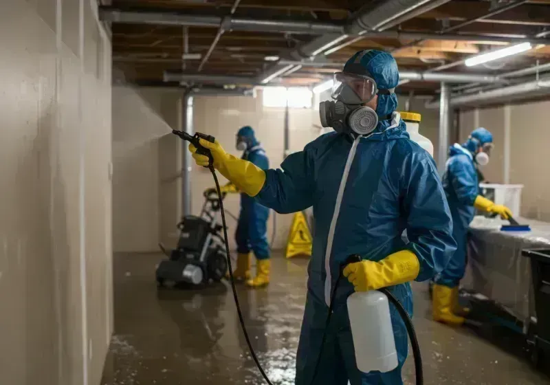 Basement Sanitization and Antimicrobial Treatment process in Nottingham, NH