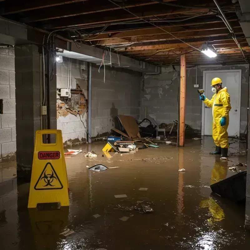 Flooded Basement Electrical Hazard in Nottingham, NH Property